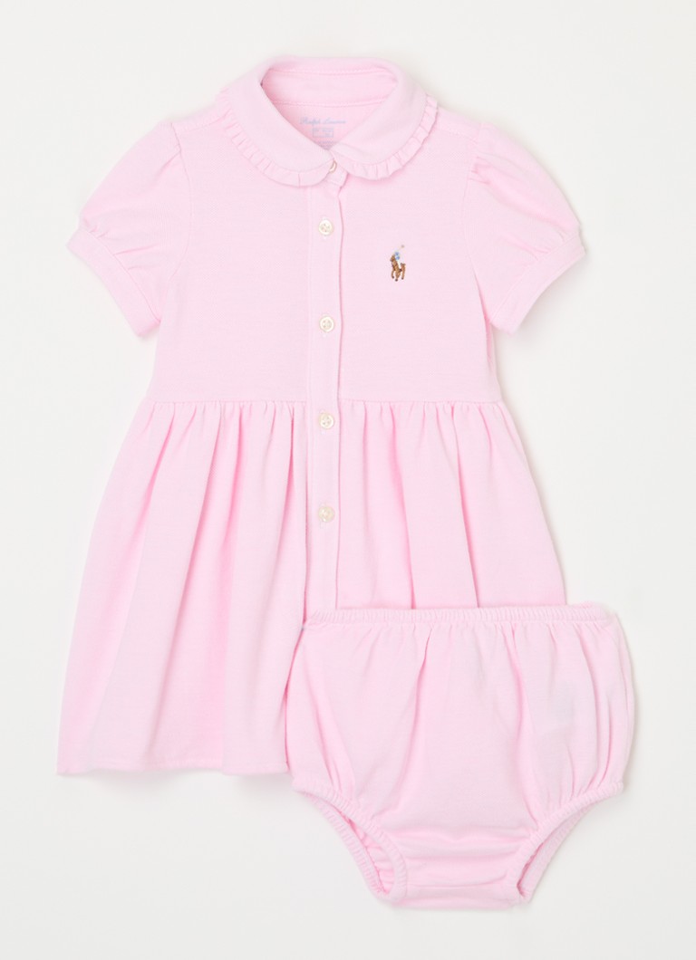 Ralph Lauren pikē kokvilnas blūzkleita ar apakšveļu