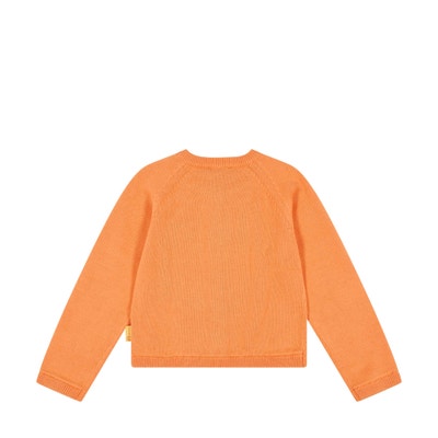Strickjacke, orange für Mädchen