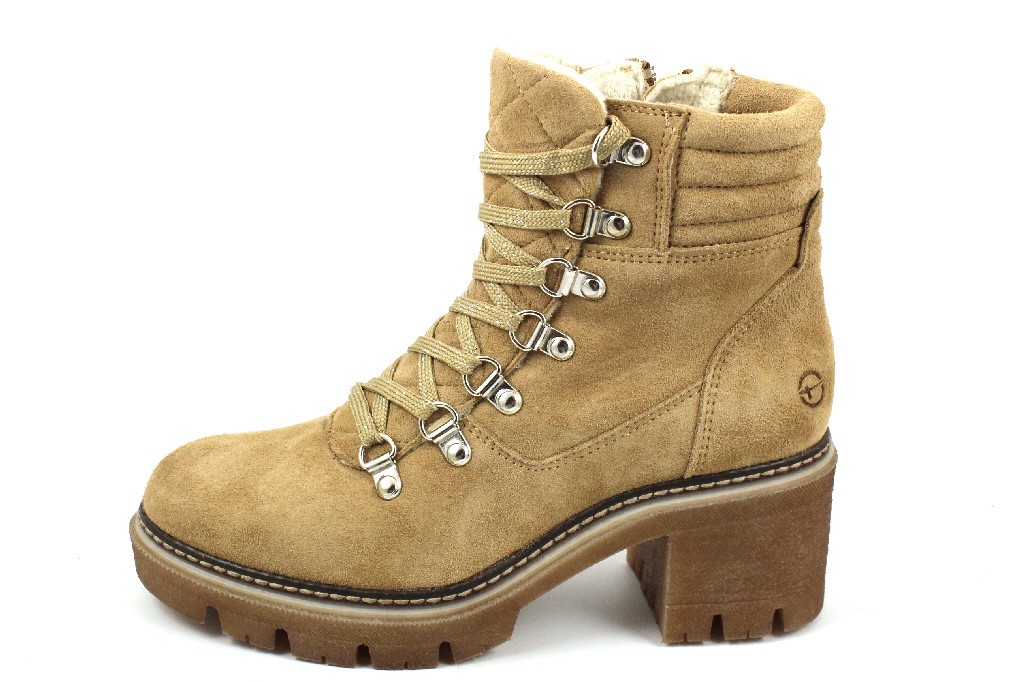 TAMARIS Schnür-Stiefeletten beige