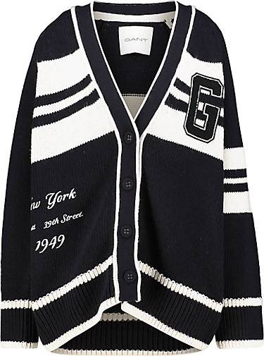 GANT Damen Strickjacke VARSITY V-NECK CARDIGAN