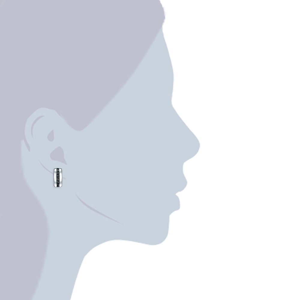 Rafaela Donata Puces d'oreilles en argent Argent sterling Oxyde de zirconium (CZ) en Argent Boucles d'oreilles