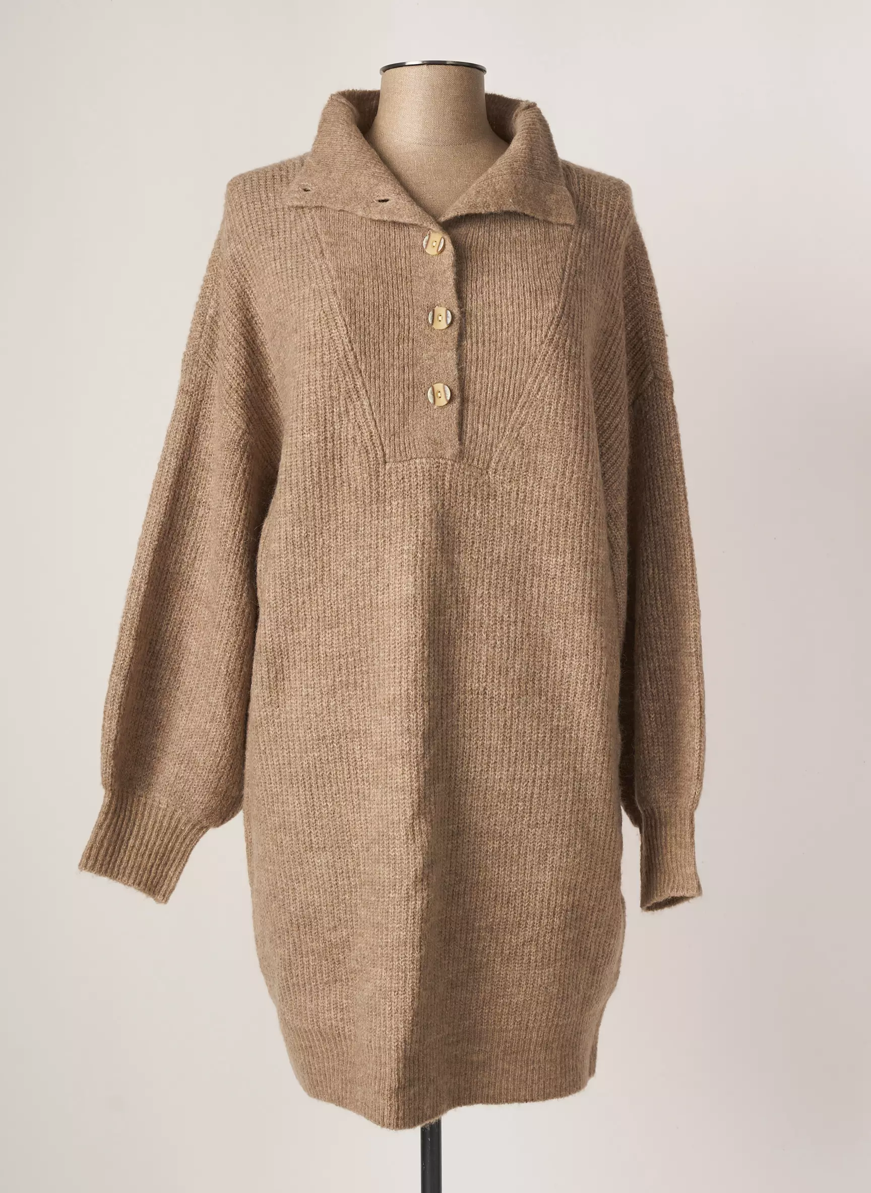 Vila Robes Pulls Femme couleur beige