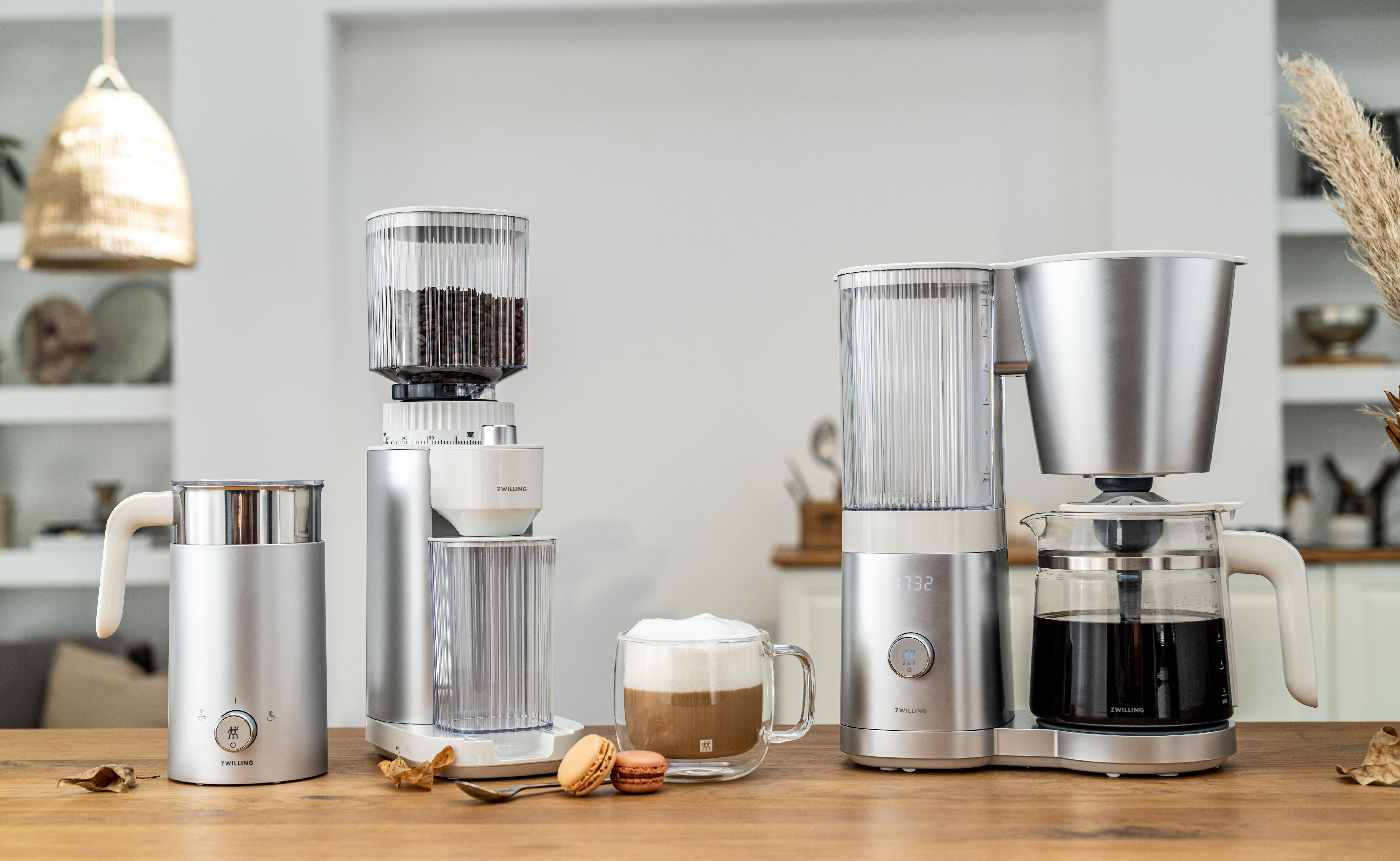 Kaffee Starterset, 4-tlg., silber