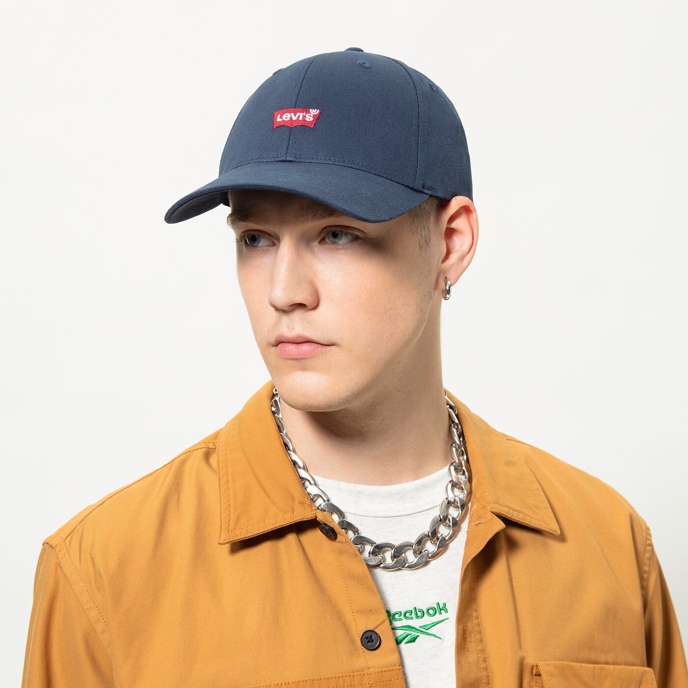 LEVI'S MÜTZE HOUSEMARK FLEXFIT CAP Dunkelblau