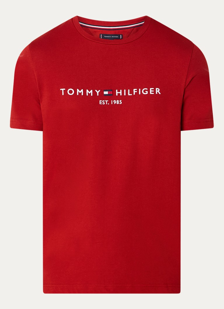 Tricou Tommy Hilfiger cu logo brodat