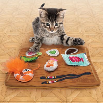 KONG Pull-A-Partz Katzenspielzeug Sushi