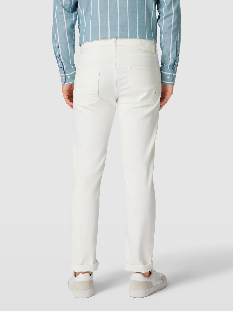 Straight Fit Jeans im 5-Pocket-Design Modell 'DENTON' in ecru