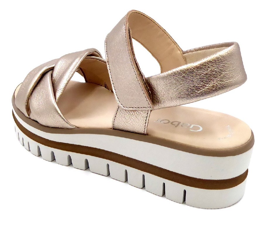 GABOR Plateau Sandalen beige Gabor Fashion Plateau Sandale 24.622.62