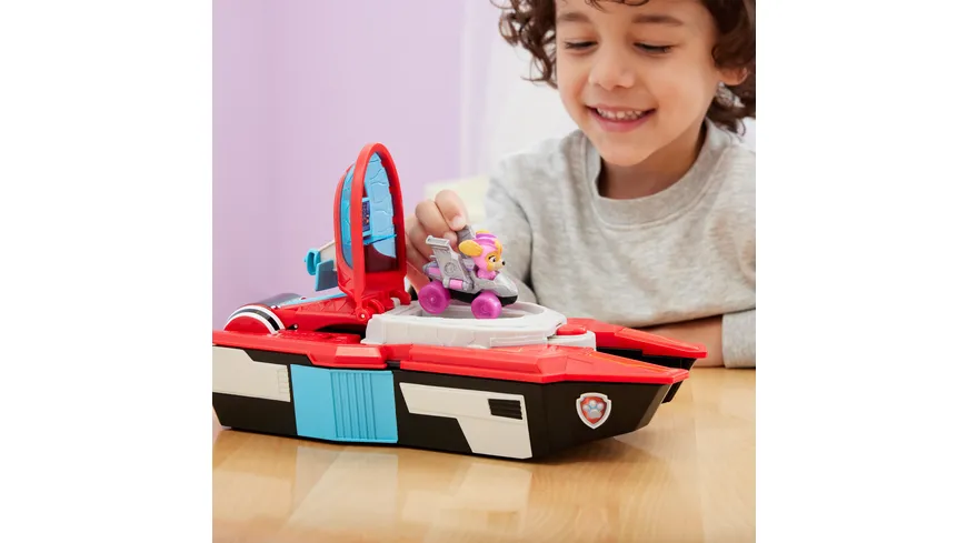 Spin Master - PAW Patrol: Der Mighty Kinofilm, Pup Squad Mini Marine Hauptquartier Spielset