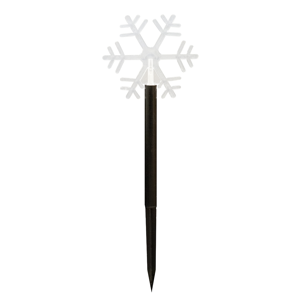 I-Glow LED-Leuchtstab 5er-Set - Schneeflocke