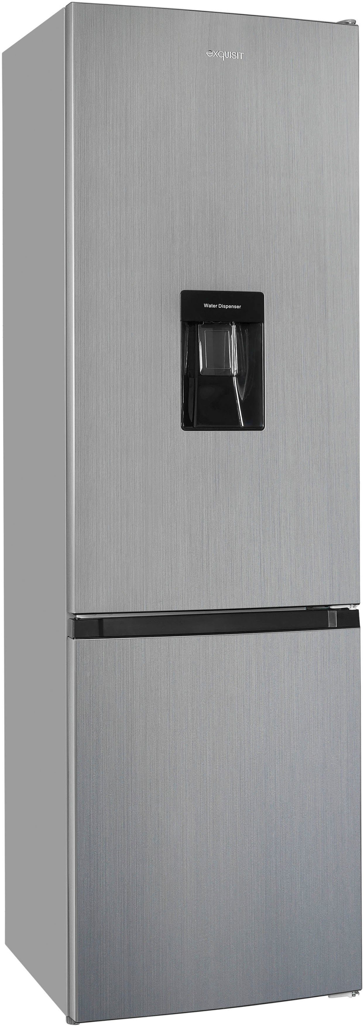 exquisit Kühl-/Gefrierkombination KGC265-70-WS-040D inoxlook, 179,5 cm hoch, 55 cm breit