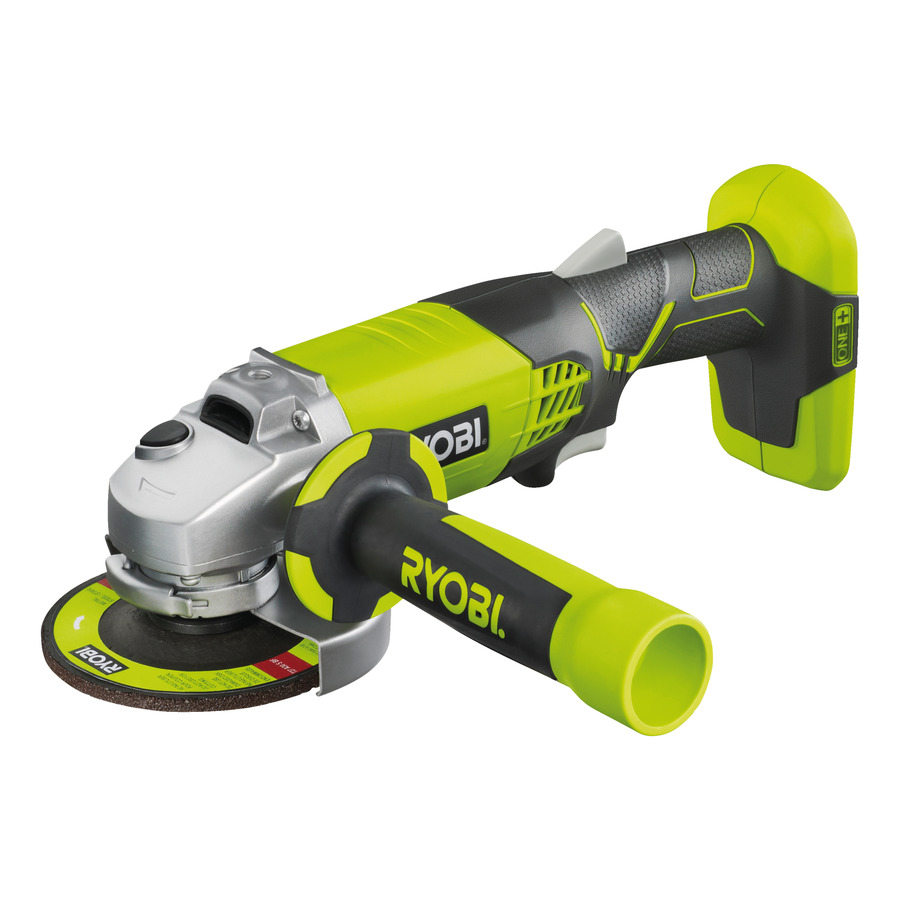 Esmerilhadeira angular Ryobi 5133001903 R18AG-0 de 115 mm e 18 volts (sem baterias e carregador).