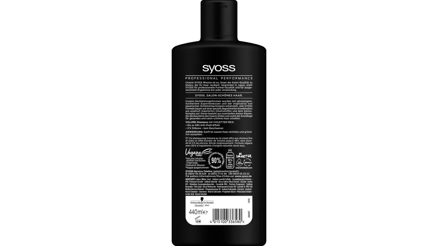 syoss Shampoo Volume 440 ml 440 ml