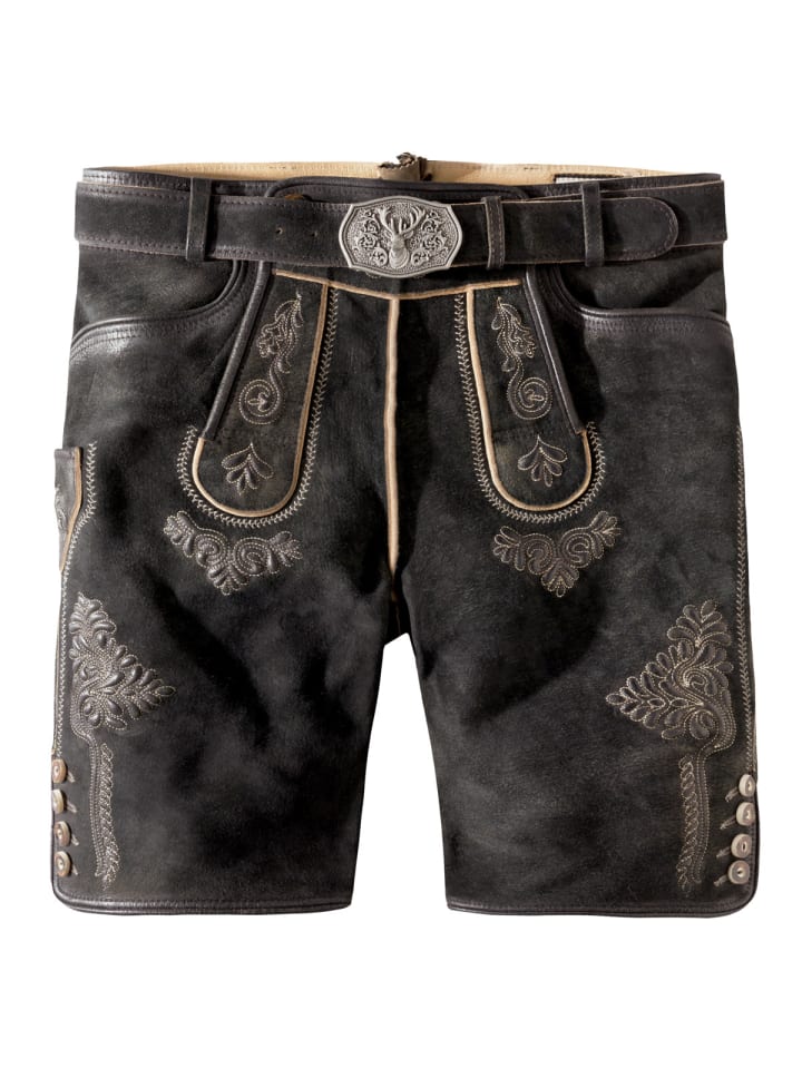 Stockerpoint Lederhose Bertl in schwarz günstig kaufen