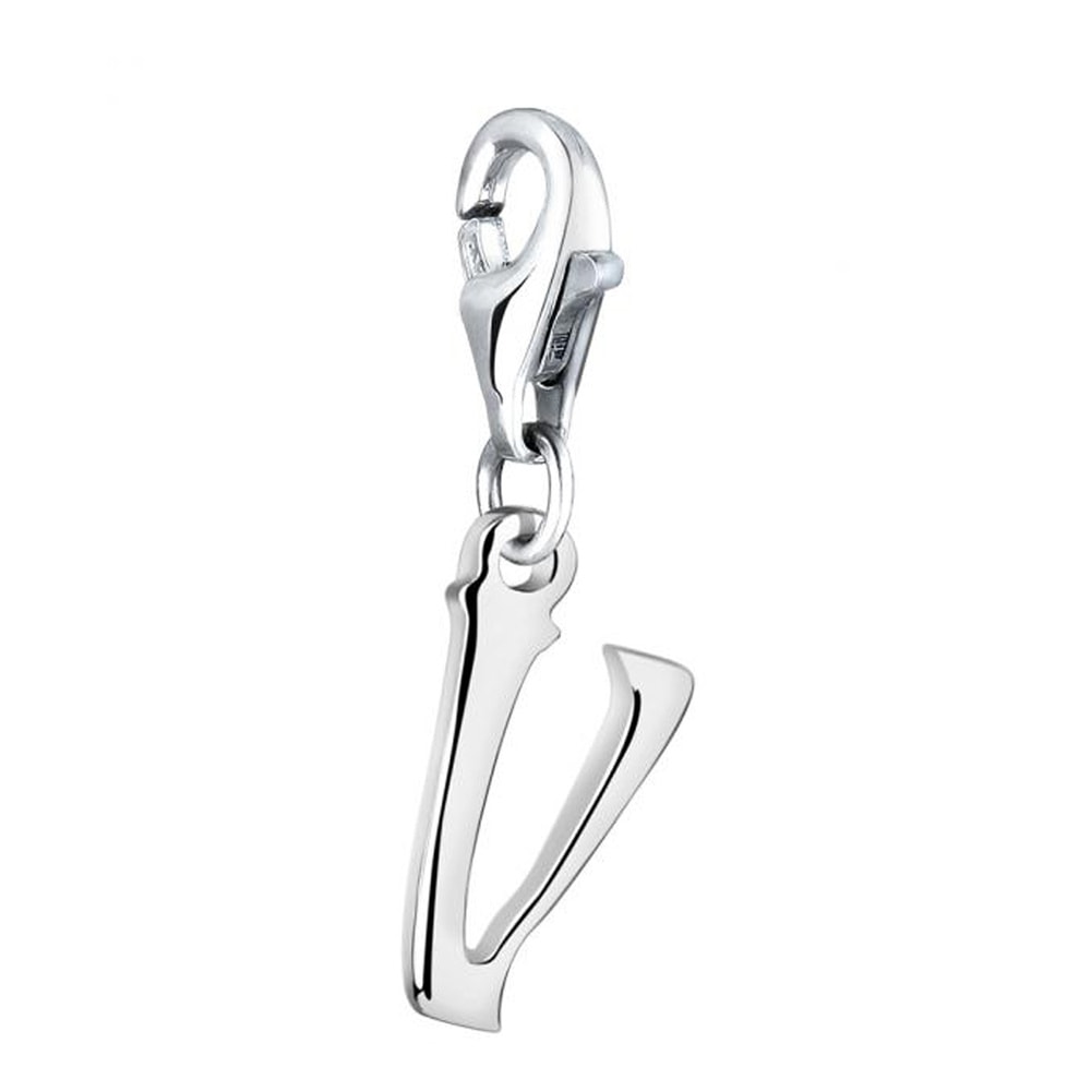 Nenalina Nenalina Amulette Pendentif Charm Lettre en argent sterling 925 pour tous les s p Pendentif