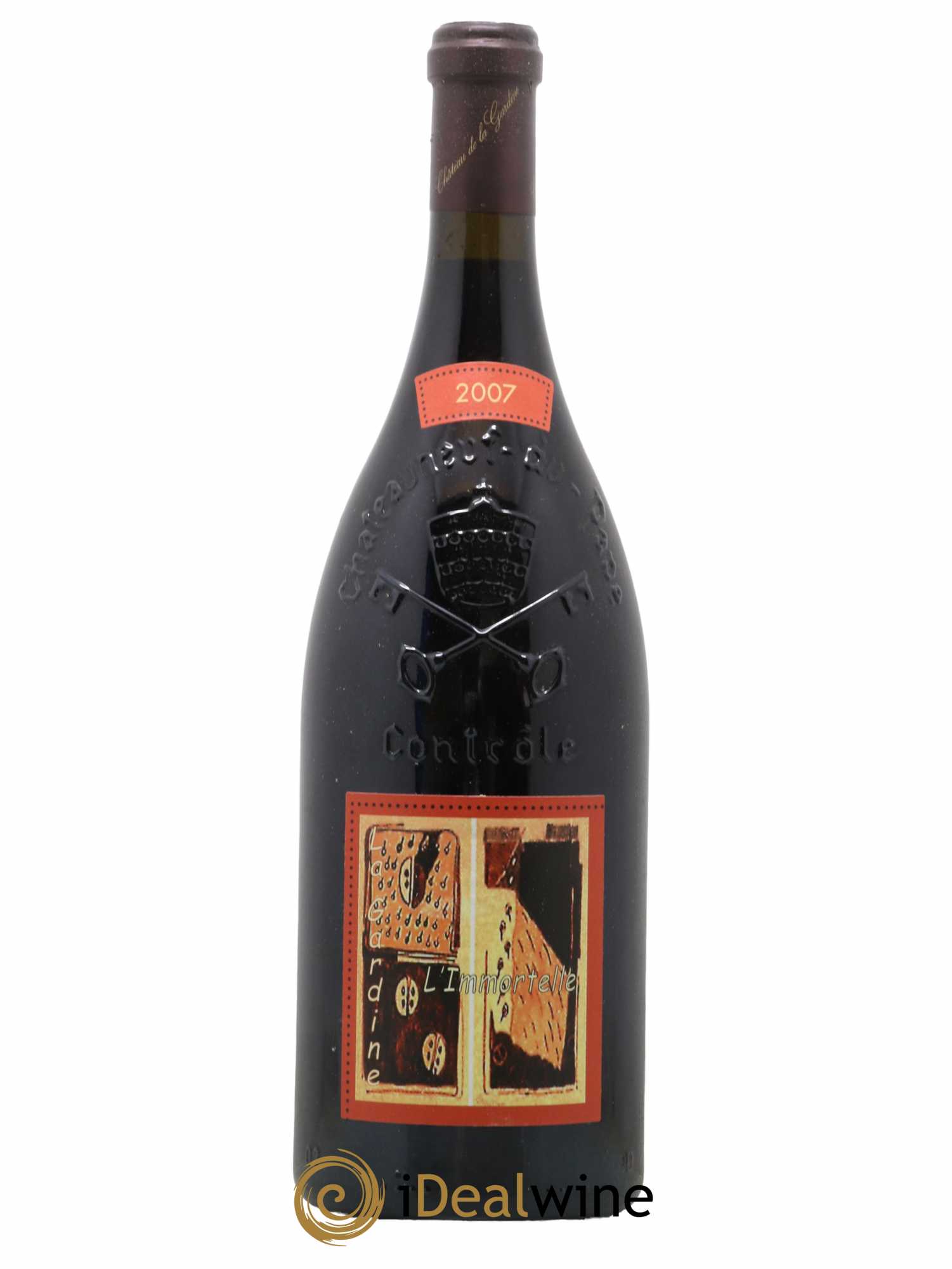 Châteauneuf-du-Pape Château de La Gardine L'Immortelle Famille Brunel  2007 - Lot de 1 Magnum