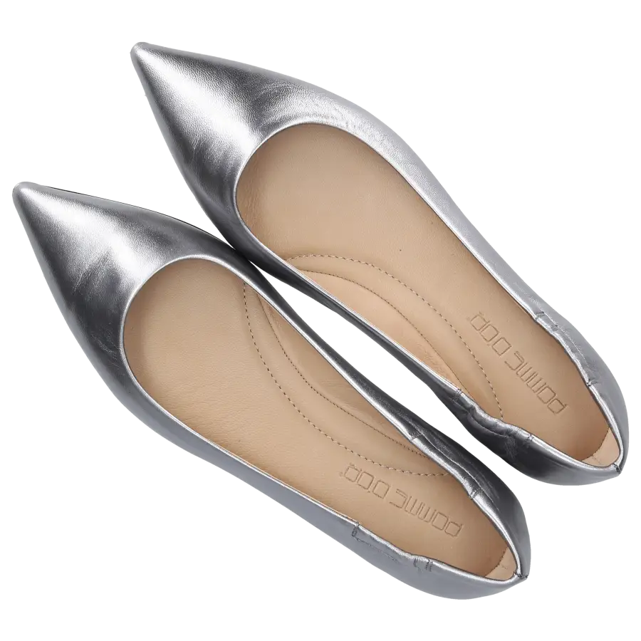 Pomme D`OR - Ballerinas 1720 Nappaleder - silber