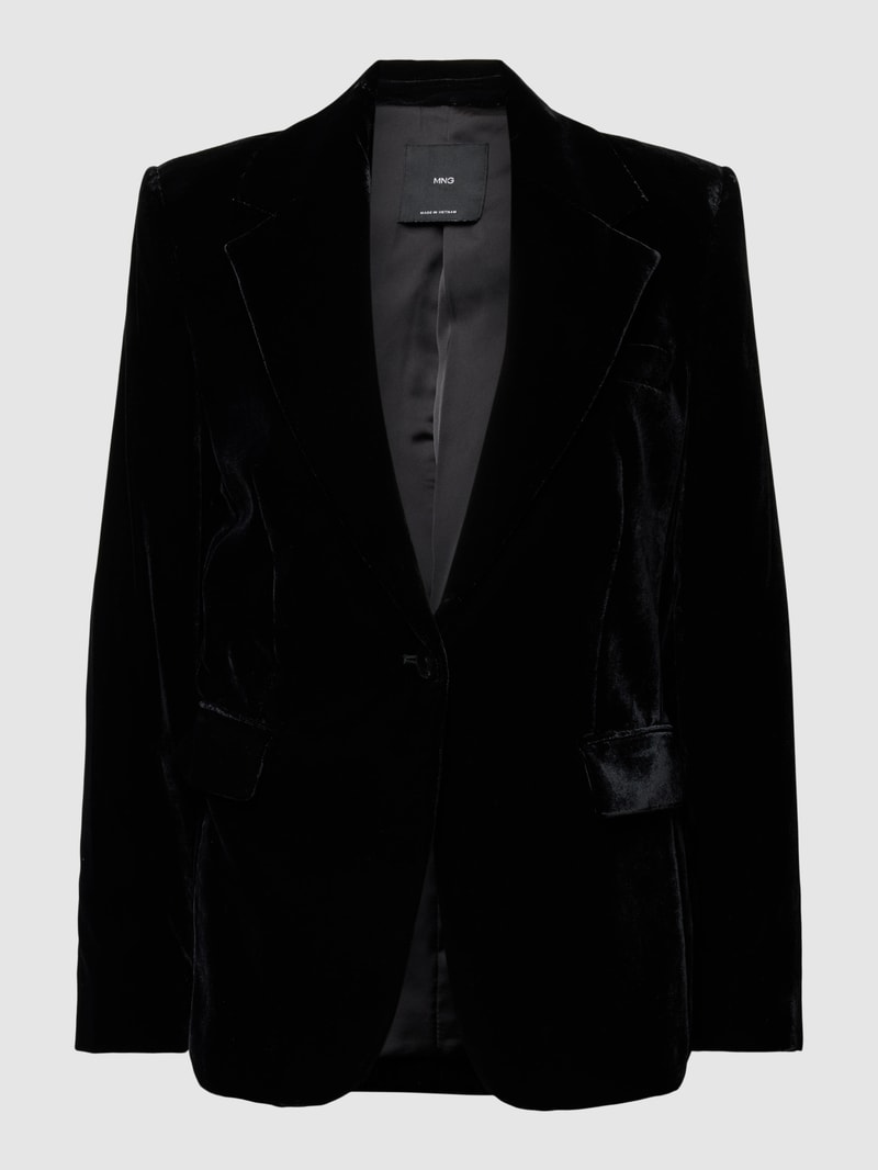 Blazer mit Reverskragen in black