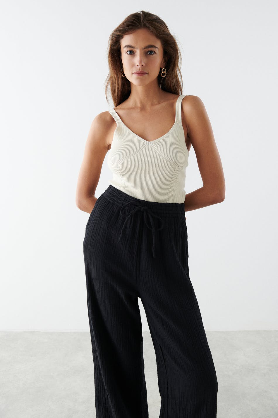 Haley knitted singlet