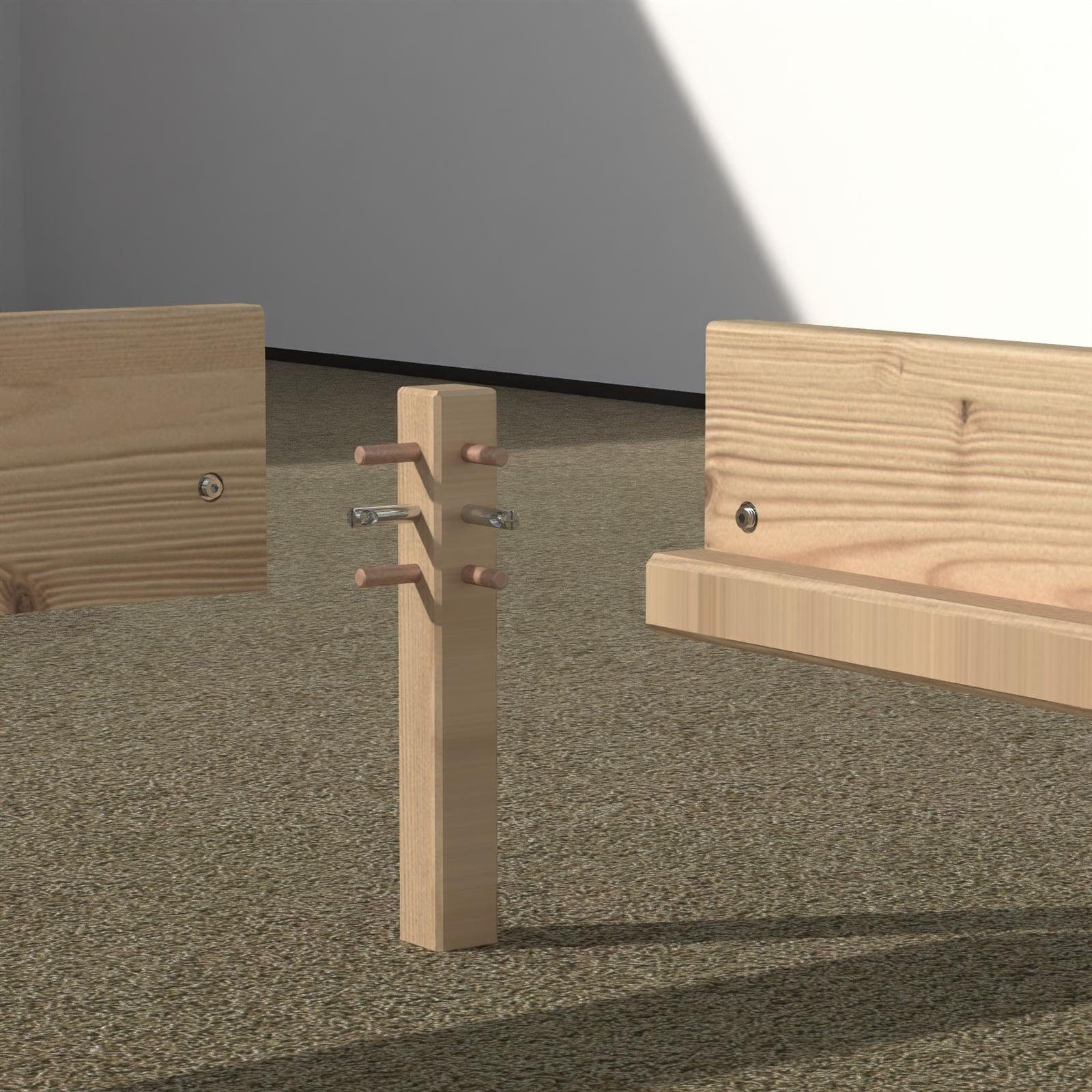 TUGA-Holztech Massivholzbett Stapelbett 