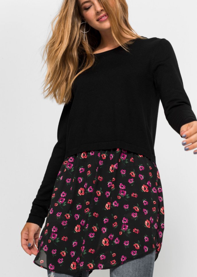 Pullover mit Rockansatz