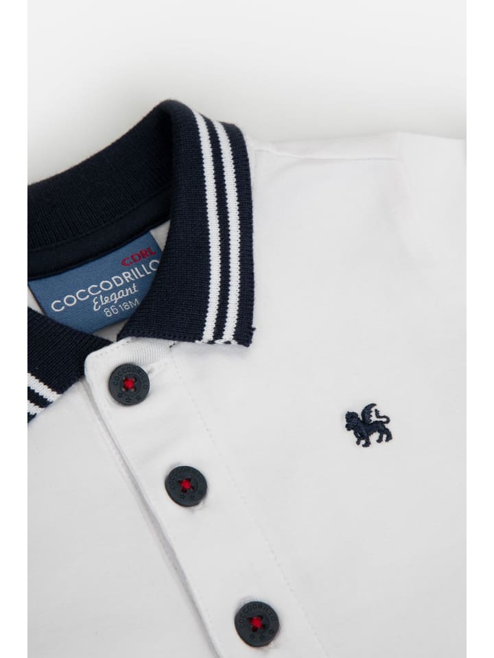 Coccodrillo Langärmeliger Bodysuit in weiß günstig kaufen