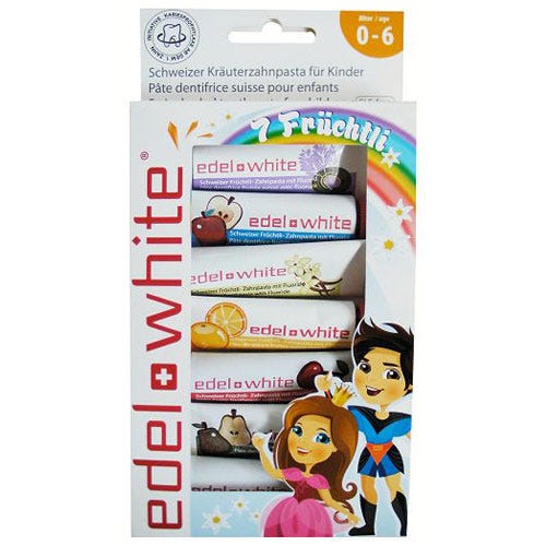 Edel+White Zahnpasta  Früchtli 7x9,4 ml