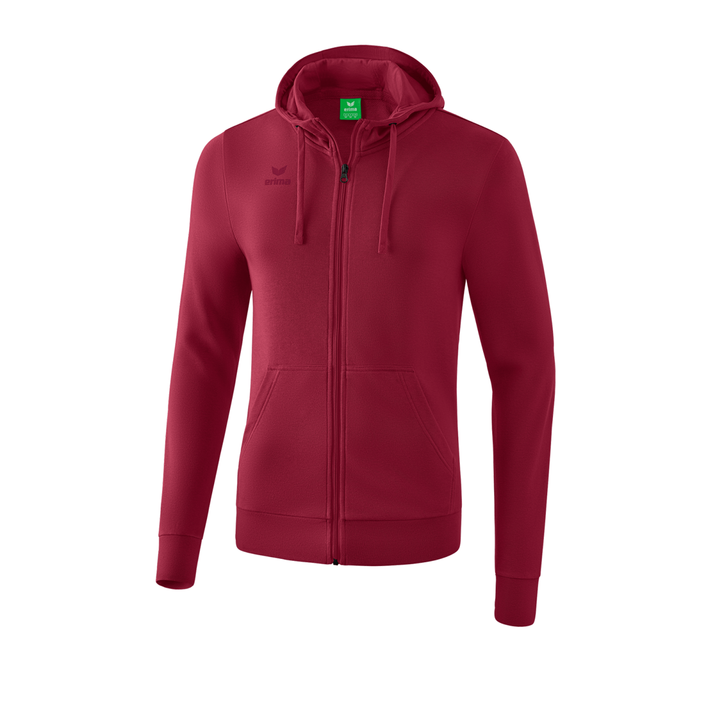 Erima Basic Kapuzenjacke Kids Dunkelrot