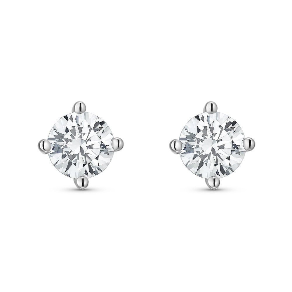 FAVS Boucles d'oreilles à fermoir à poussette 925 Argent Boucles d'oreilles