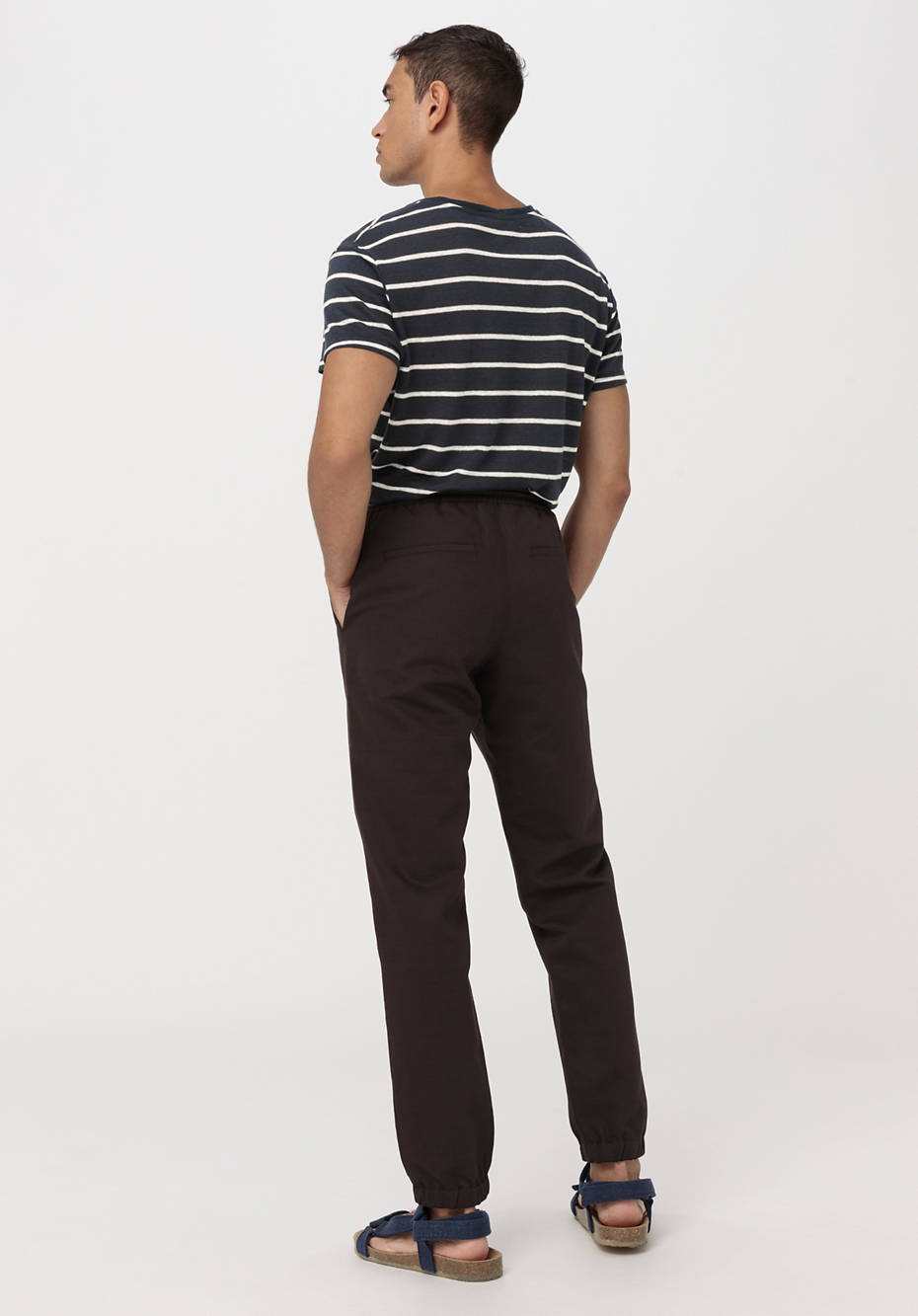 Sommerhose aus Bio-Baumwolle mit Leinen