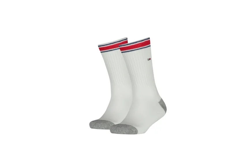 TOMMY HILFIGER Kinder Sportsocken Iconic Sports 2er Pack white