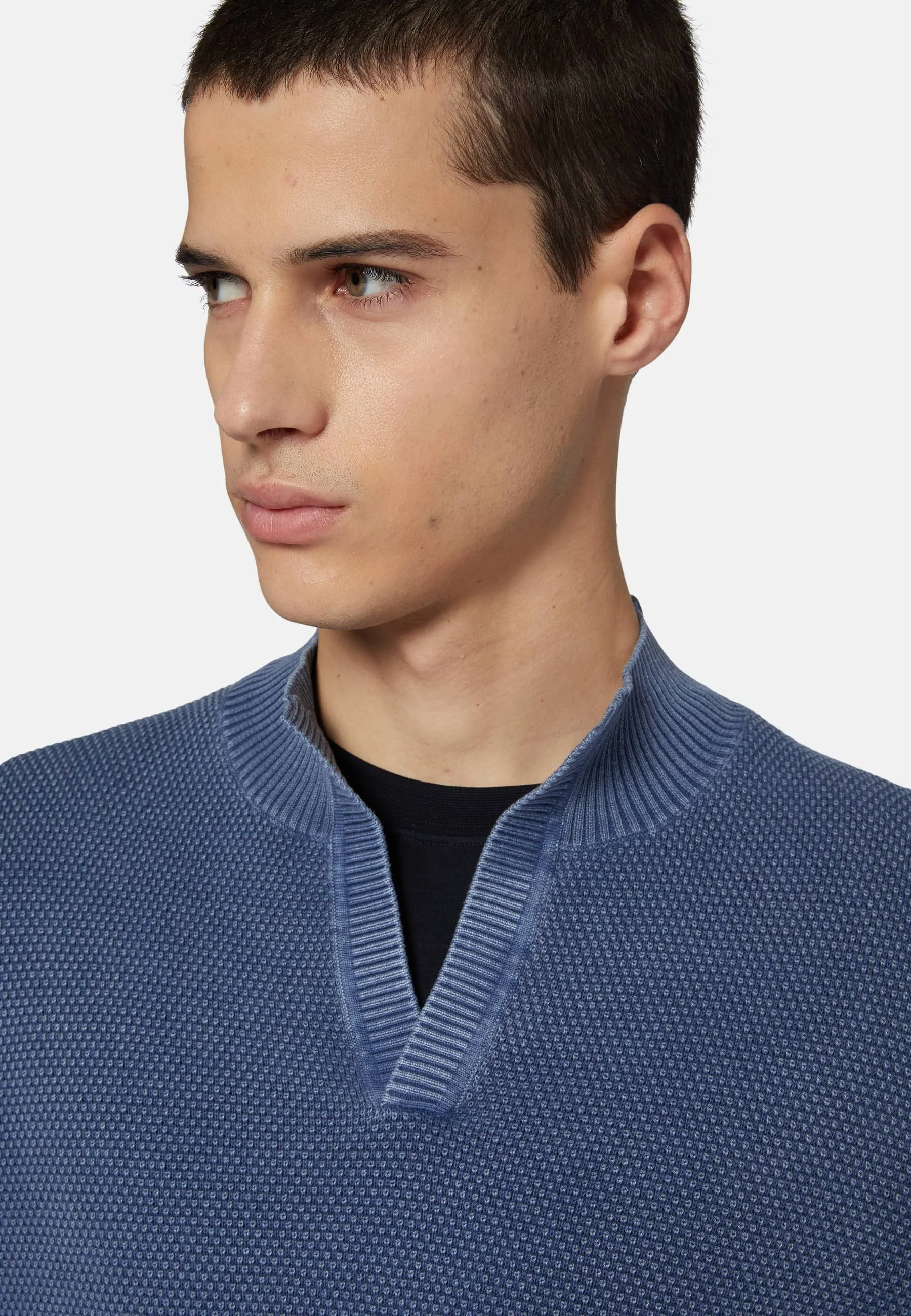 Suéter de cuello alto con costuras de Boggi Milano