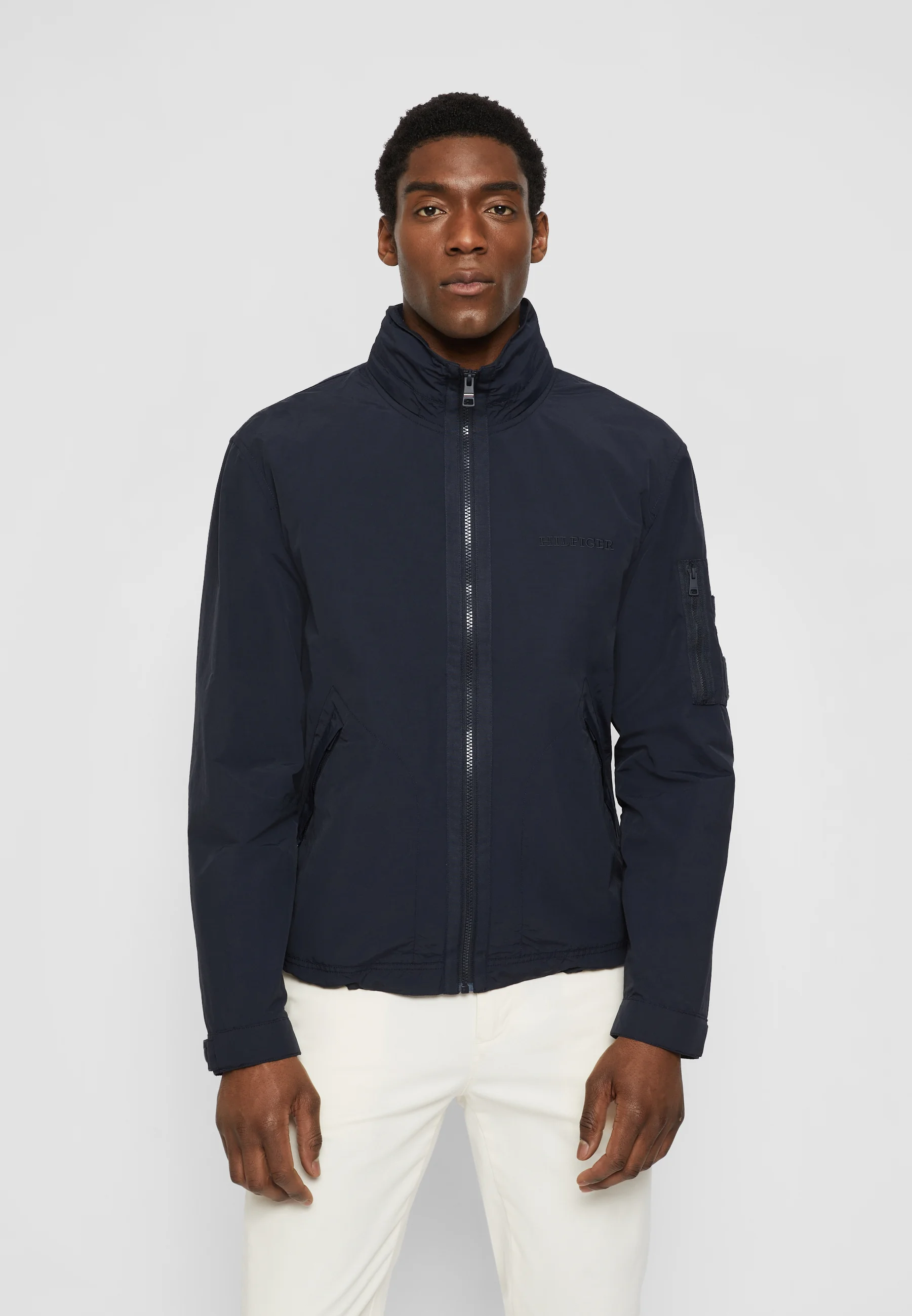 Tommy Hilfiger Chaqueta de cuello alto mixto - Chaqueta ligera