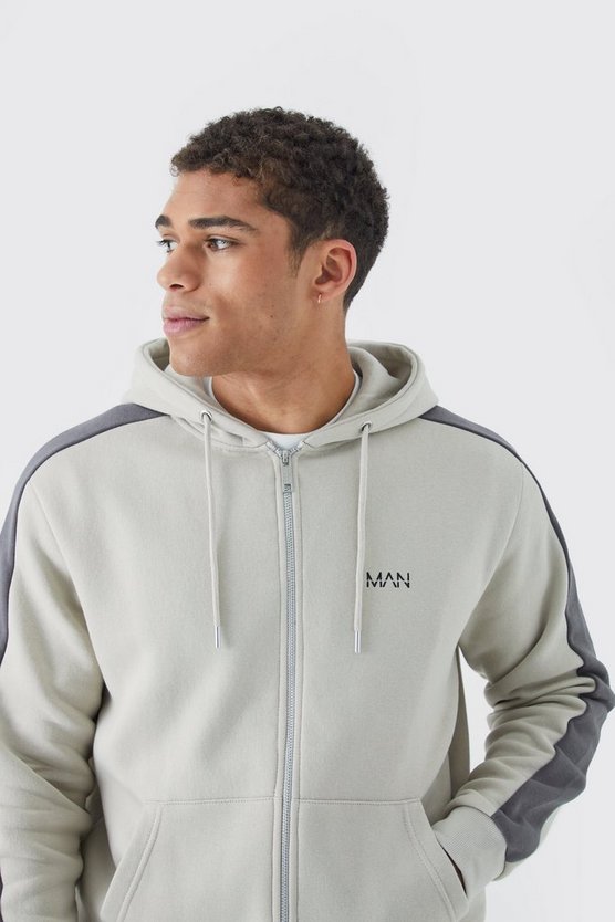 Slim-Fit Original Man Hoodie mit Reißverschluss