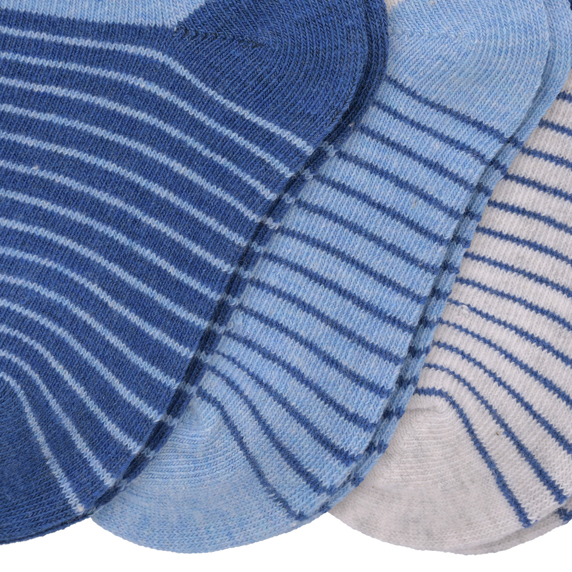 3 Paar Baby Sneaker-Socken im Streifen-Look