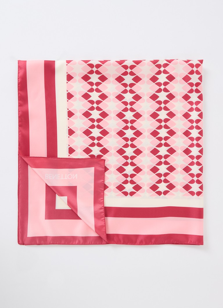 Sciarpa Benetton stampata 90 x 90 cm