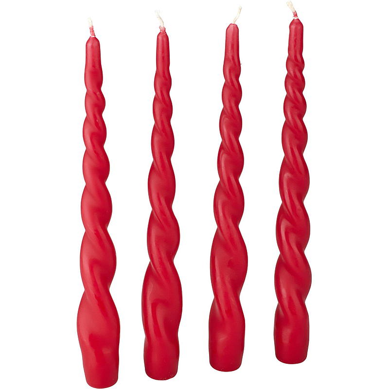 Vie Selected Spirallys 4-pk 24 cm rød