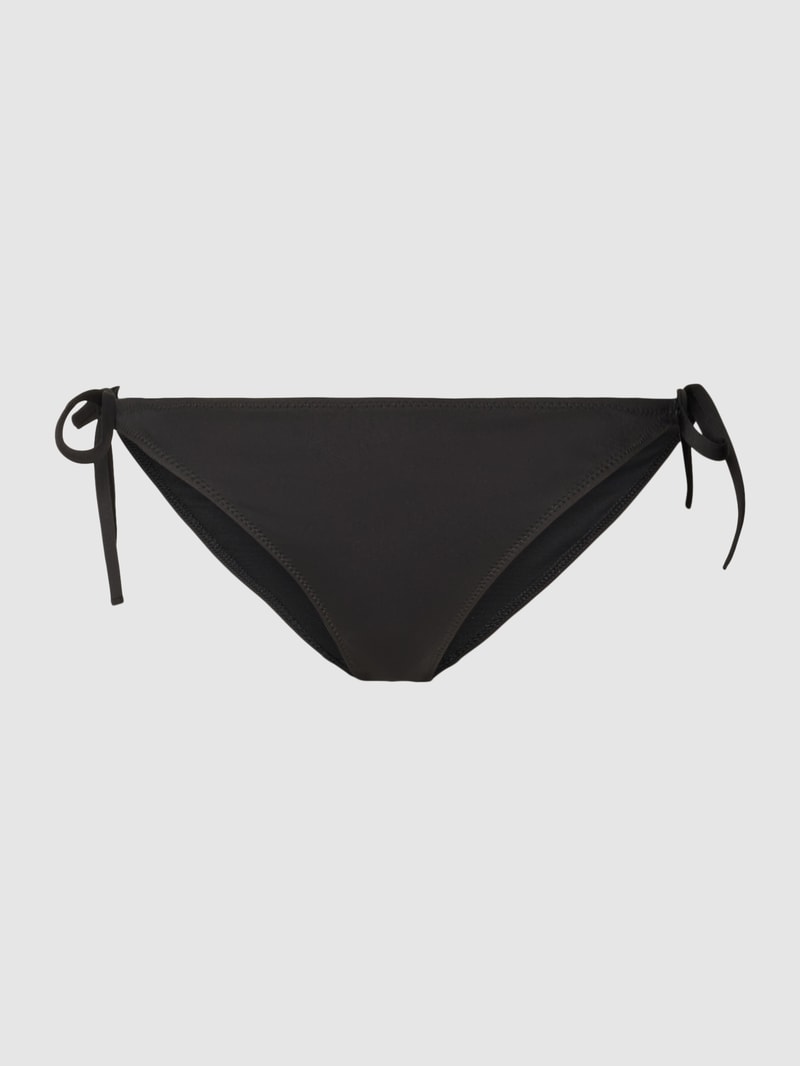 Bikini-Slip mit Label-Print Modell 'MONOGRAM' in schwarz