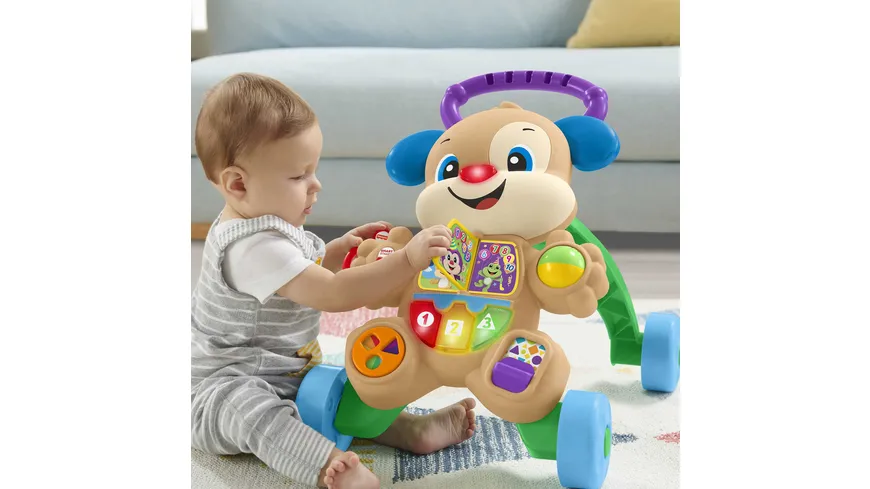 Fisher-Price Lernspaß Hündchens Lauflernwagen, Lauflernhilfe Baby, Laufwagen