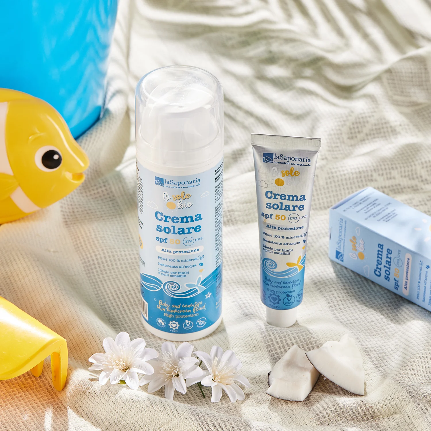 Protector solar Osolebio SPF50 - Protector solar infantil, protector solar corporal de alta protección, protector solar facial de alta protección, productos para niños