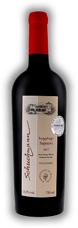 Schuchmann, Saperavi Golden Line Qvevri, trocken, 2017, Kakheti  Schuchmann, Saperavi Golden Line Qvevri, trocken, 2017, Kakheti  Eine Referenz für georgischen Wein. Jahrgang 2017 - 0,75	 Liter - Vol 13%