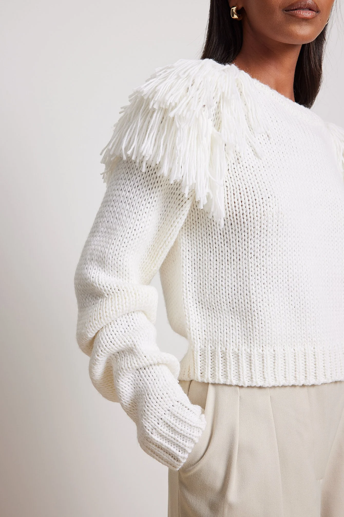 Strickpullover mit Details