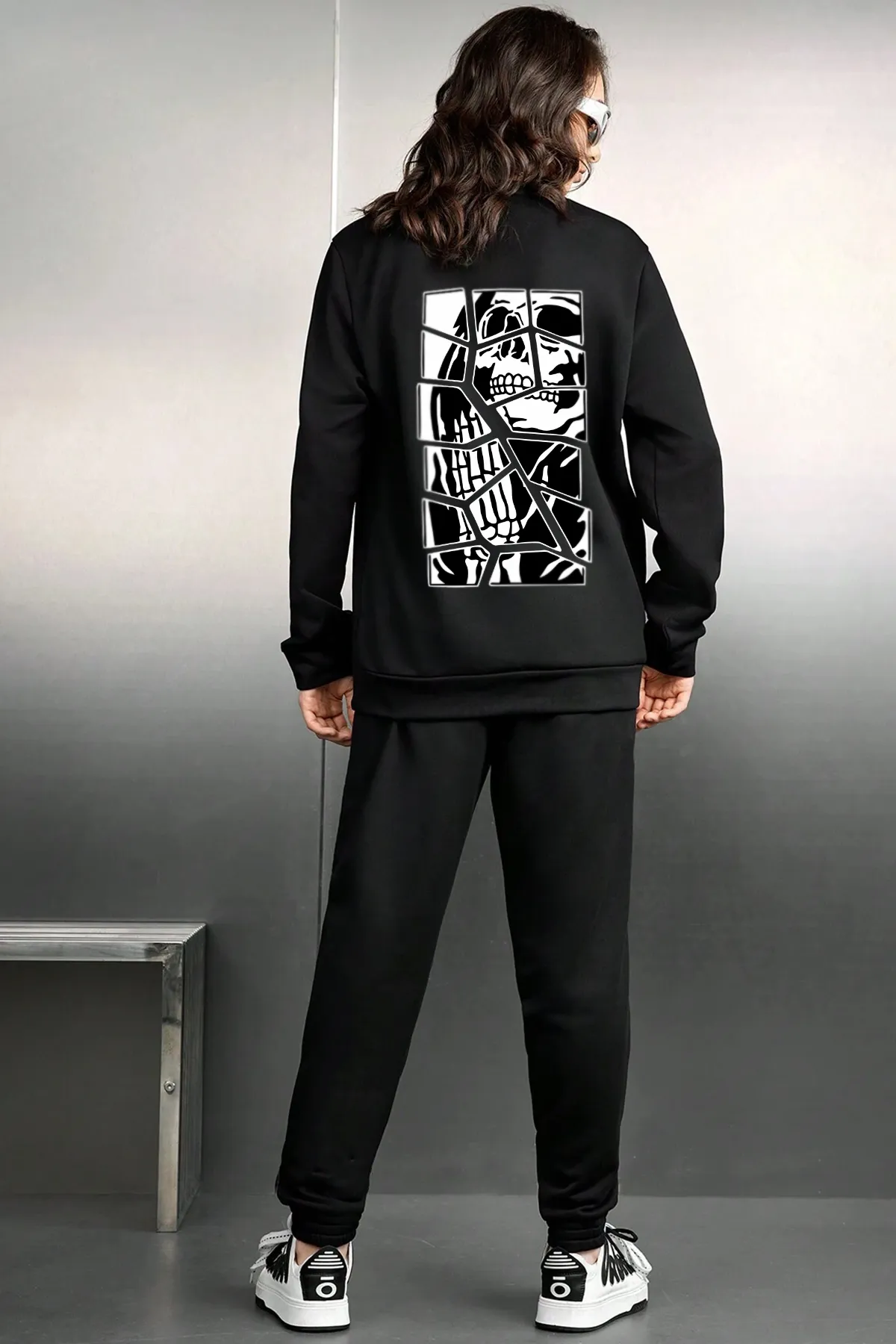 uyguntarz  Sport-Sweatsuit Set - Schwarz - Regular Fit