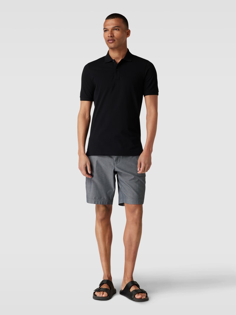 Chino-Shorts mit französischen Eingrifftaschen Modell 'Slice' in marineblau