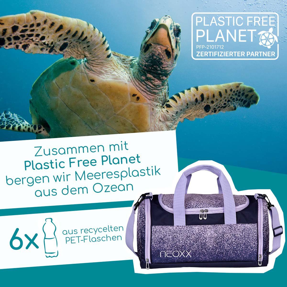 neoxx Sporttasche Champ, Glitterally perfect, aus recycelten PET-Flaschen