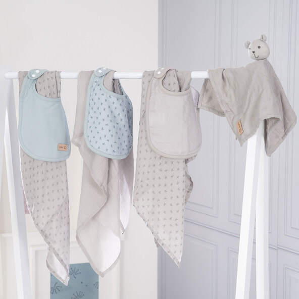 Baby Geschenkset Essential, silbergrau