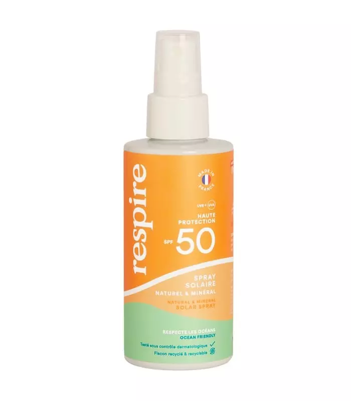 SUN CARE RESPIRE Spray solaire naturel & minéral SPF 50