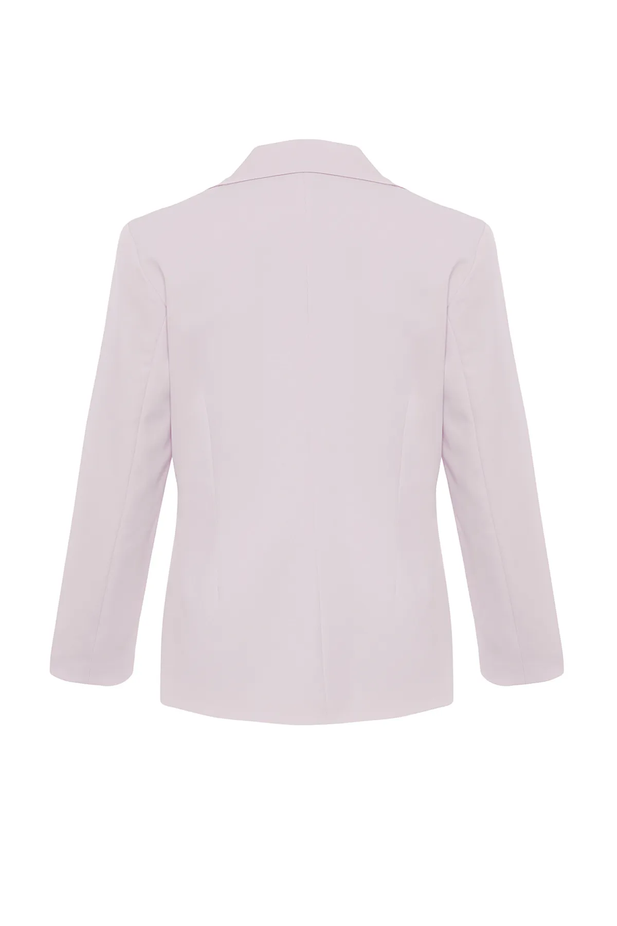 Trendyol Collection  Lilafarbener, übergroßer, gefütterter, gewebter Blazer TWOSS22CE0077