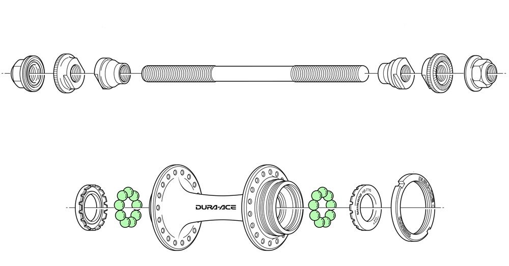 Shimano Edelstahl Kugeln 1/4