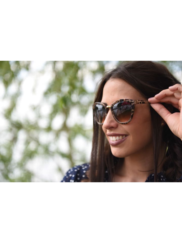 styleBREAKER Cateye Sonnenbrille in Braun / Braun Verlauf günstig kaufen onesize